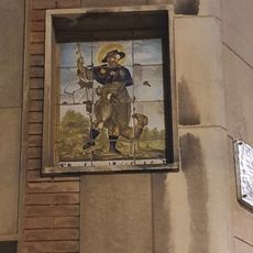 Ceramic panel of Saint Roch