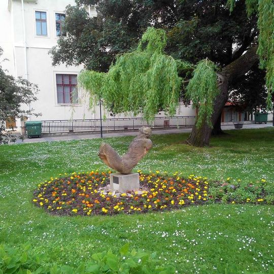 Socha u táboritské ulice v Chomutově