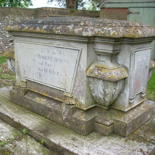 Six Tomb Chests In St Mary's Churchyard; Group Of 4 To North Of Chancel 2 To Bulpett Family; 2 To Veck Family. One To East Of Chancel To Robet Rodney And Family; One To South Of Tower To J T Villebois
