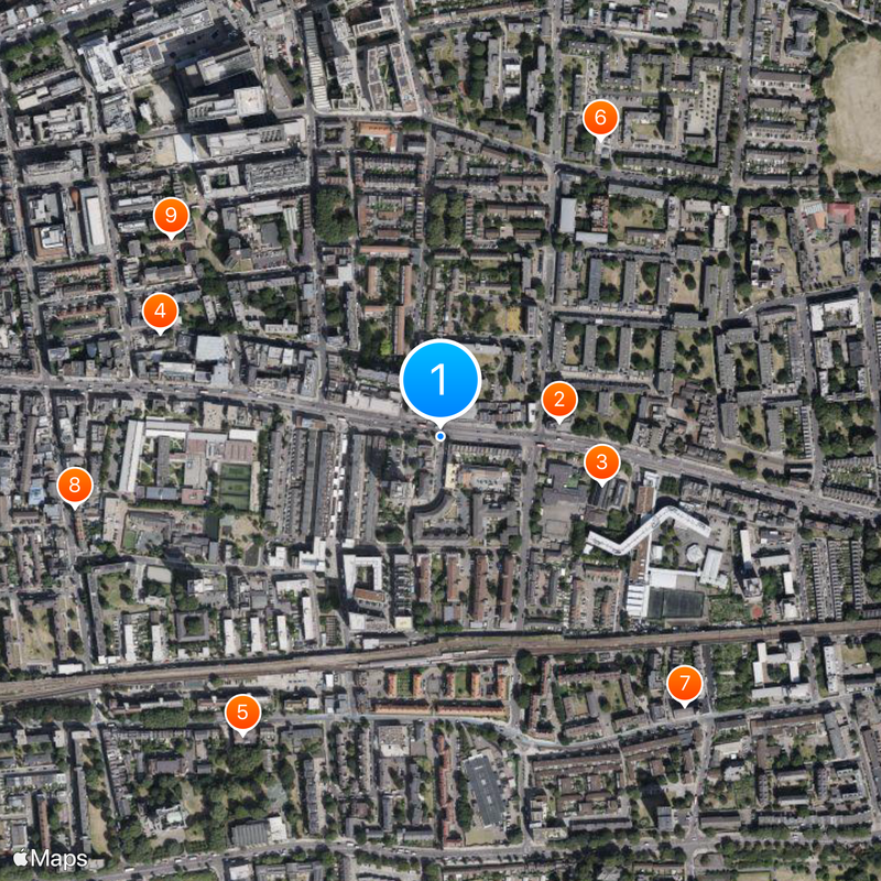 East End Mapa