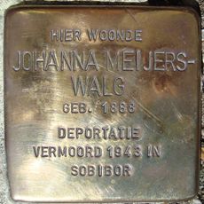 Stolperstein à la mémoire de Johanna Meijers-Walg