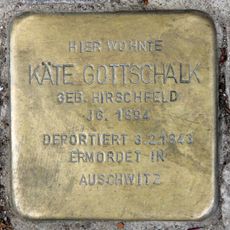 Stolperstein dedicated to Käte Gottschalk