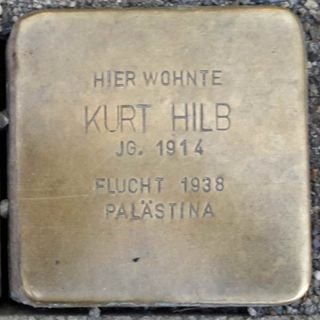 Stolperstein dedicated to Kurt Hilb
