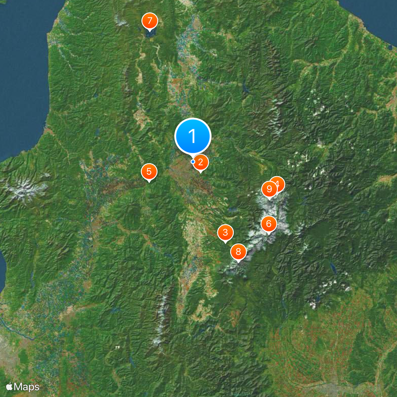 Kamikawa Subprefecture Map