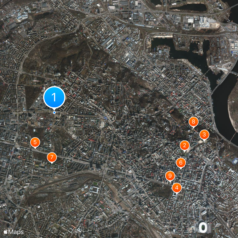 Shevchenko Raion Map