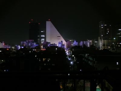 At night