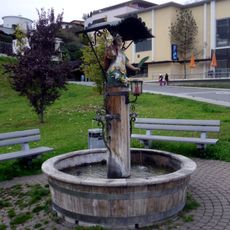 Brunnen mit hl. Sebastian