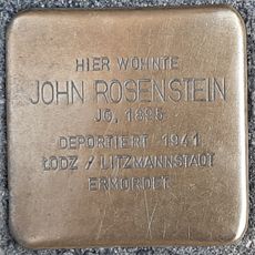 Stolperstein für John Rosenstein