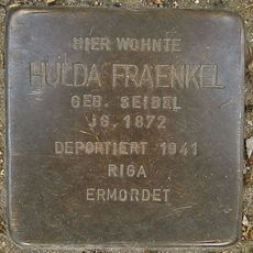 Stolperstein dedicated to Hulda Fraenkel