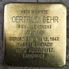 Stolperstein en memoria de Gertrud Gehr