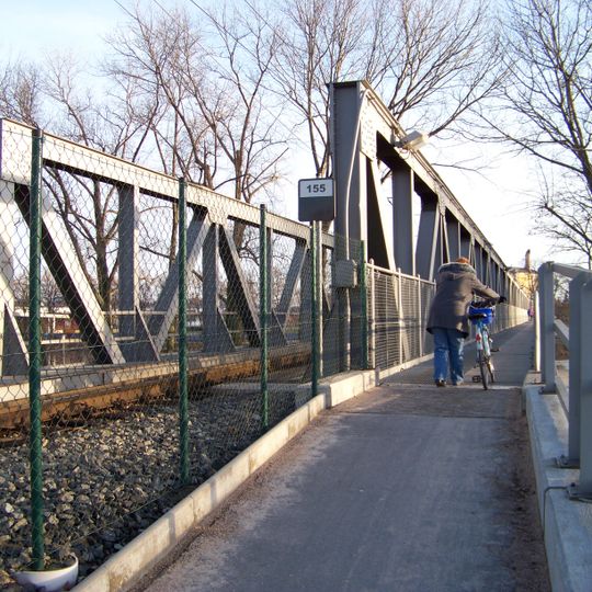 Railway bridge over the Elbe in Nymburk