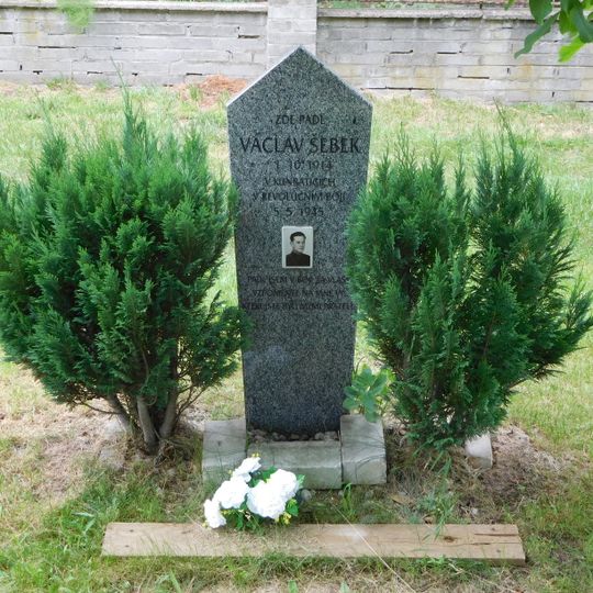 Memorial to Václav Šebek in Kunratice