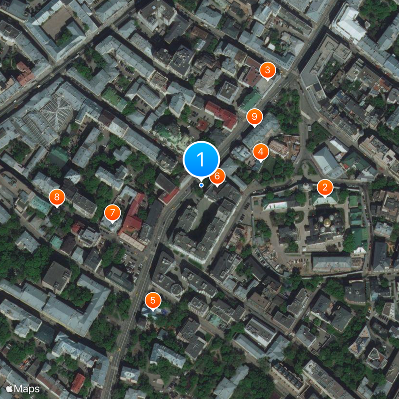 Ostozhenka Street Map