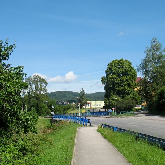Bridge of road III/1182 over the Mourový potok in Zaječov