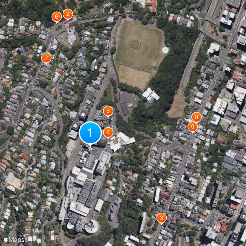 Victoria University of Wellington Map
