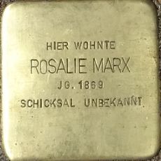 Stolperstein dedicated to Rosalie Marx