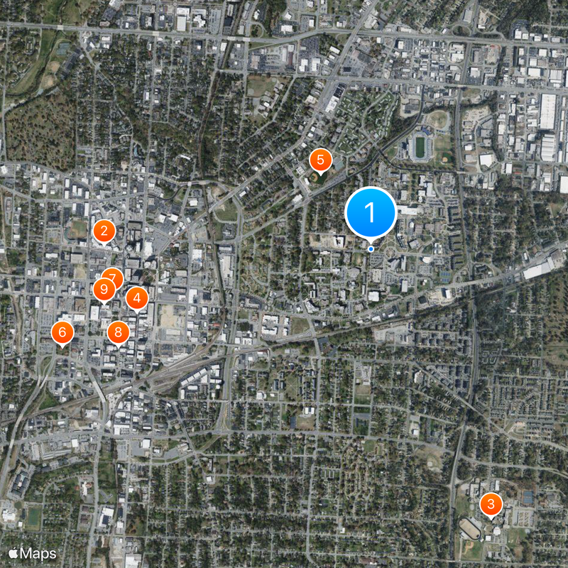 North Carolina Agricultural and Technical State University Map