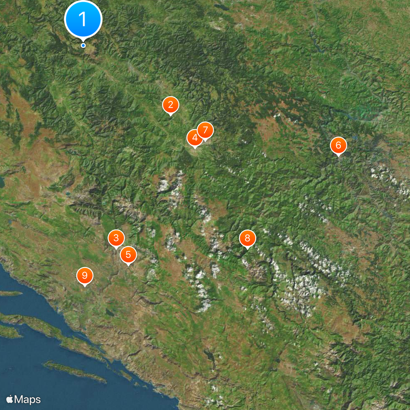 Bosnien und Herzegowina Karte