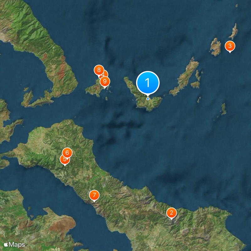 Sporadi settentrionali Mappa