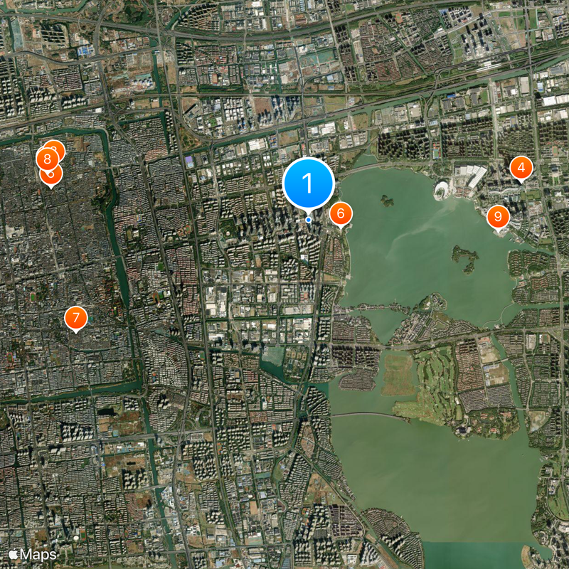 Suzhou Zhongnan Center Map