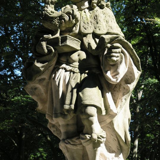 Socha svatého Víta na mostě k hradu Valdštejn