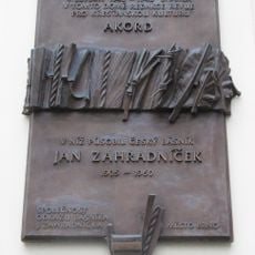 Plaque of Akord and Jan Zahradníček, Brno