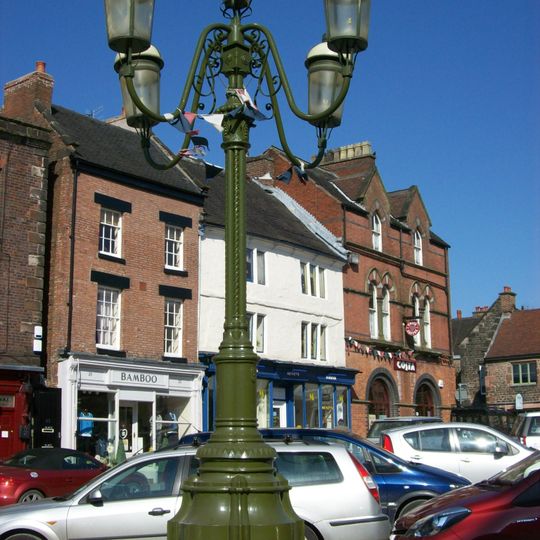 Lamp Standard In Centre Of Market Place
