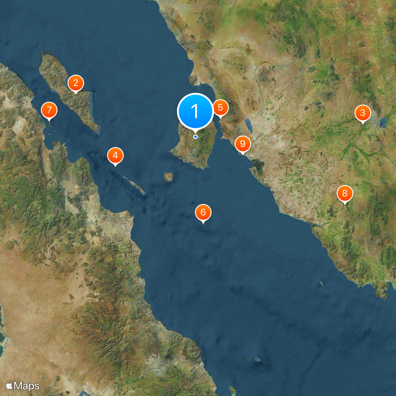 Isola di Tiburón Mappa