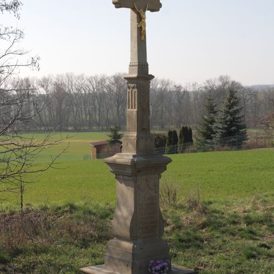 Wayside cross in Rybníky