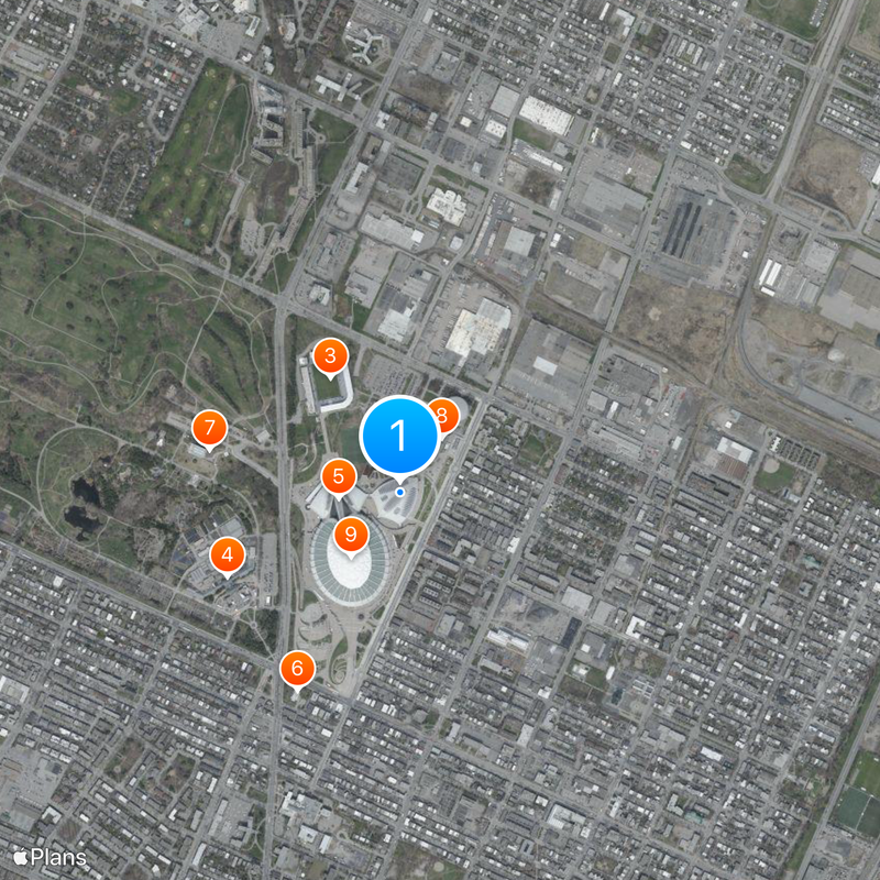 Montreal Biodome Mapa