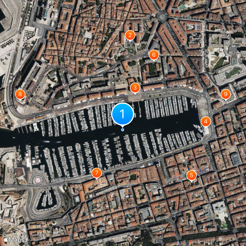 Old Port of Marseille Map