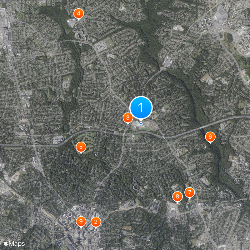 Montgomery Blair High School Mapa