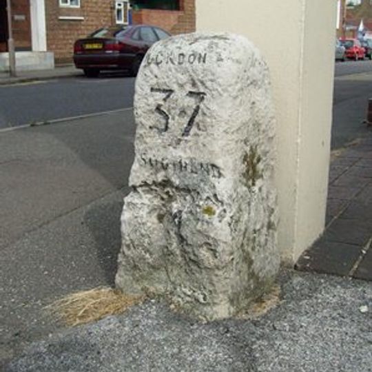 Junction Of London Road And Meadow Road Milestone  Milestone