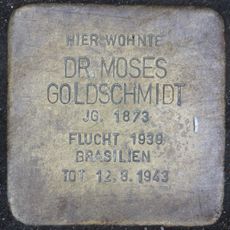 Stolperstein en memoria de Moses Goldschmidt