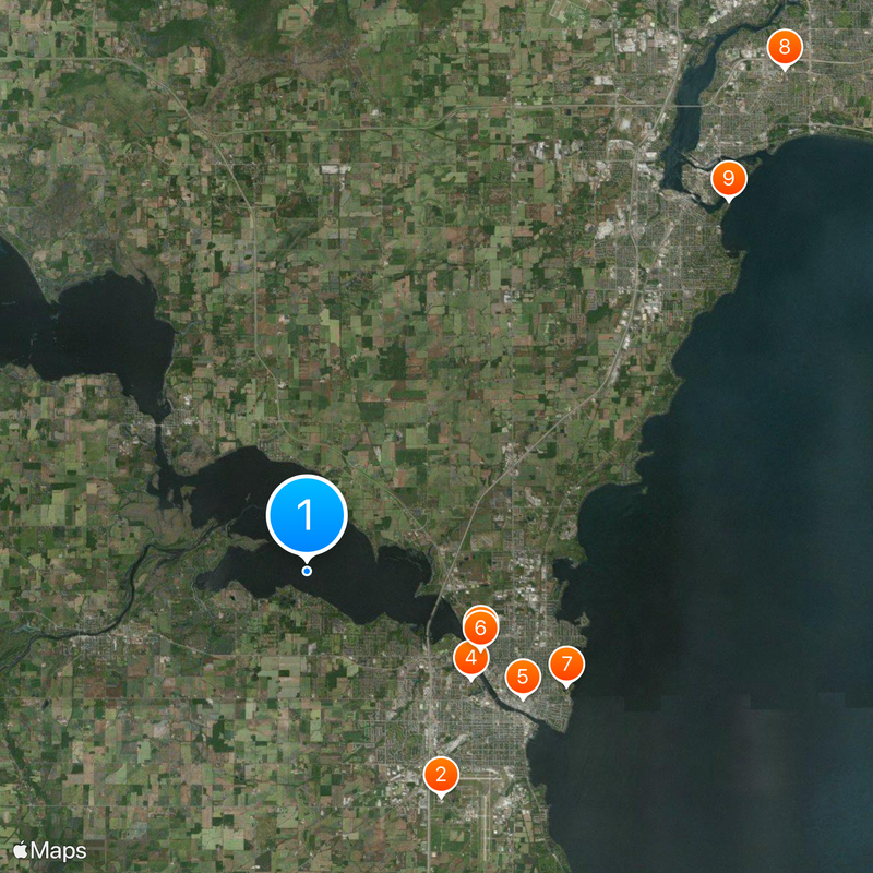 Condado de Winnebago Mapa