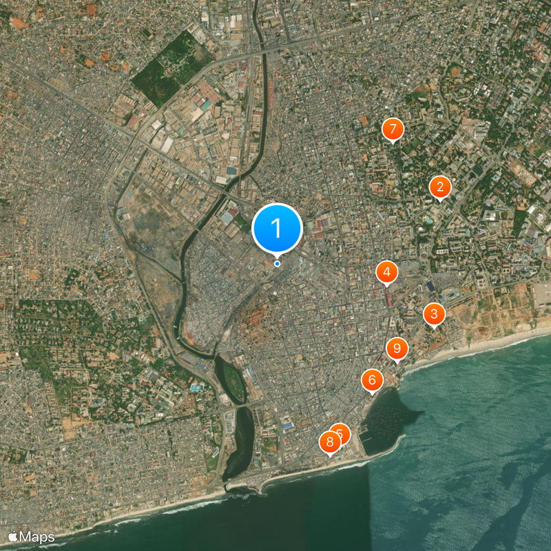 Accra Metropolitan District Map