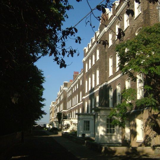 Former Officers Terrace And Attached Front Area Walls And Overthrows