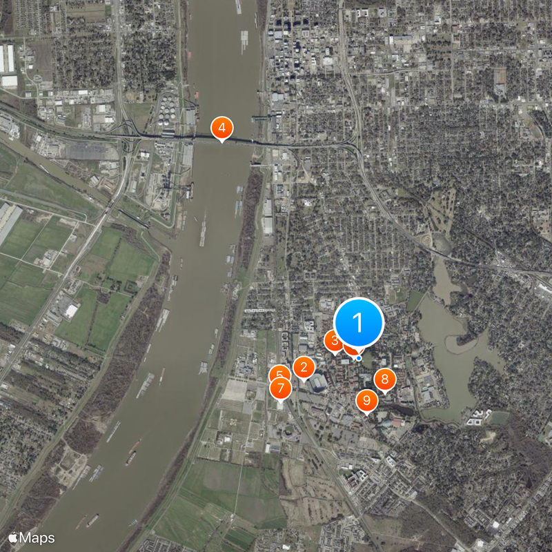 Université d'État de Louisiane Carte