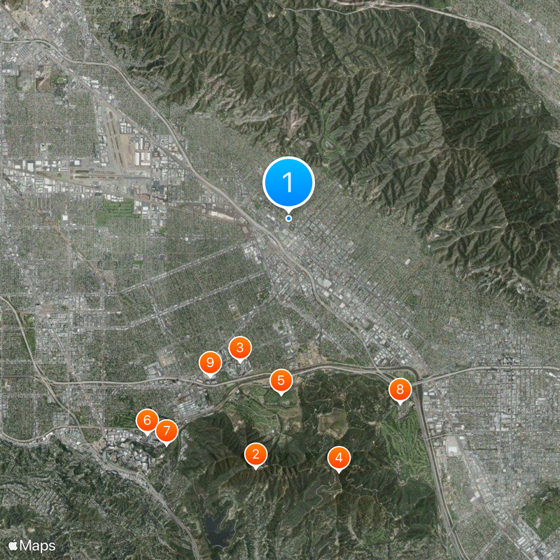 Burbank High School Map
