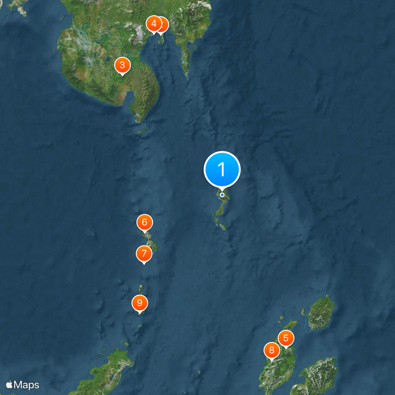 Reggenza delle Isole Talaud Mappa