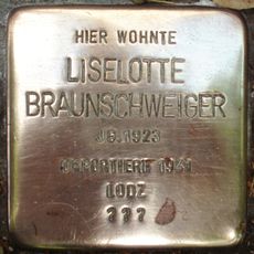 Stolperstein en memoria de Liselotte Braunschweiger