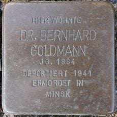 Stolperstein en memoria de Bernhard Goldmann
