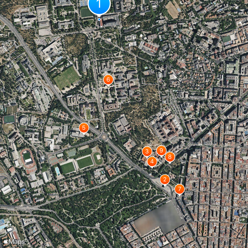 Complutense University of Madrid Map
