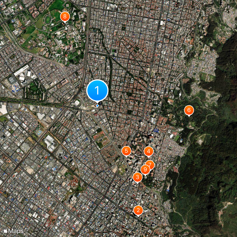 Bogotá city council Map