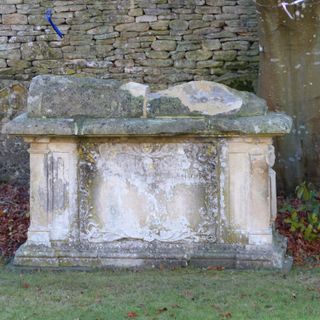 William Skuce monument in the churchyard approximately 15 metres south of south aisle to Church of St Mary