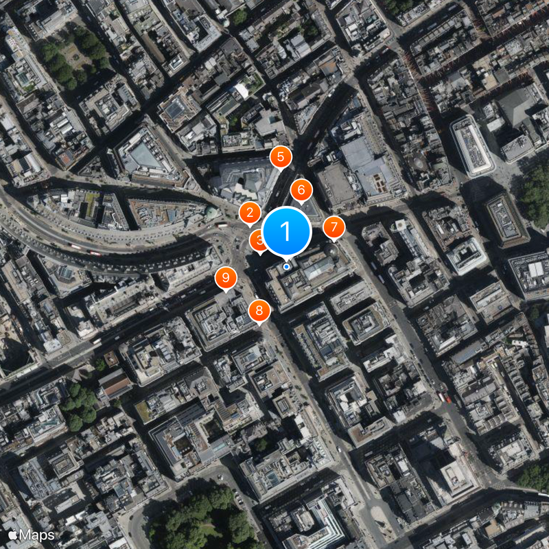 Criterion Restaurant Map