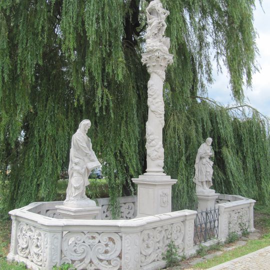 Holy Trinity column with Saint Anne and Saint Thomas in Hrušovany nad Jevišovkou