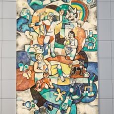 Wandbild »Jugend forscht und lernt« Tschaikowskistraße (seit 2015: Friedeburger Straße 17)