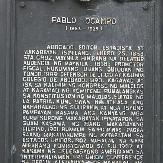 Pablo Ocampo historical marker