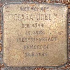 Stolperstein dedicated to Clara Joel